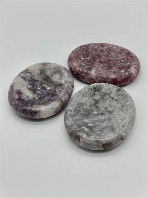 Lepidolite Worry Stone Mama Moon Rocks