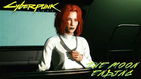 Cyberpunk The Moon Ending Cutscene Female V Youtube