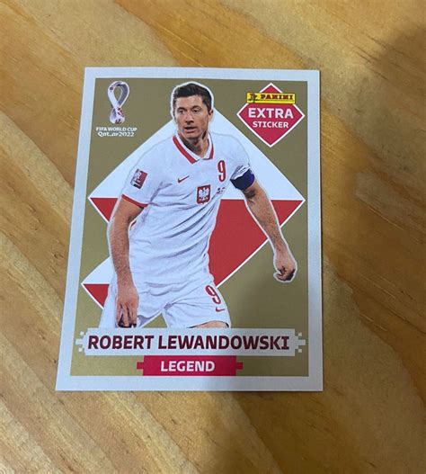 Figurinha Legend Robert Lewandowski Ouro Extra Sticker Item De