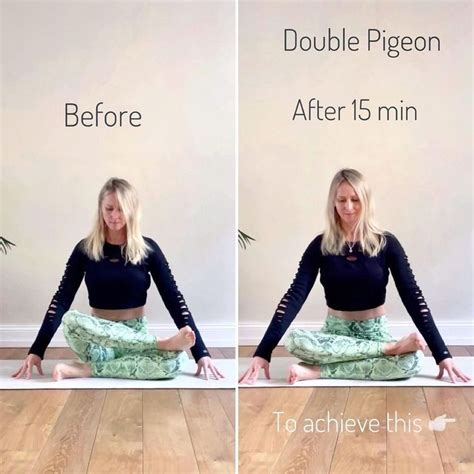 A Woman Sitting On The Floor Doing Yoga