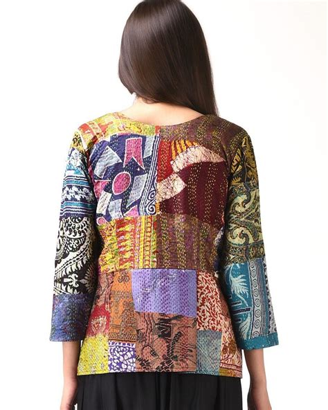 Vintage Silk Kantha Peplum Top By Simply Kitsch The Secret Label