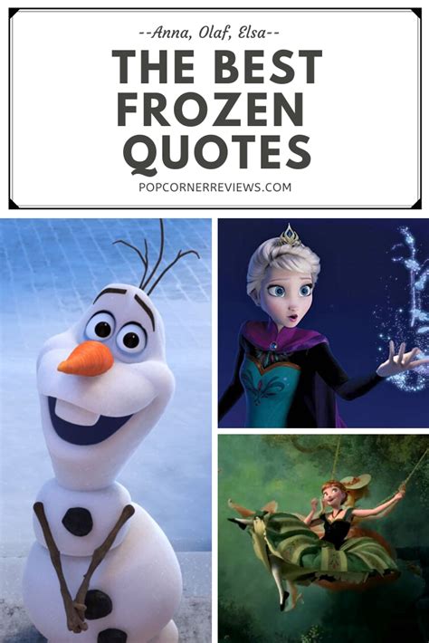 The Best Frozen Quotes from Anna, Elsa, and Olaf – Popcorner Reviews