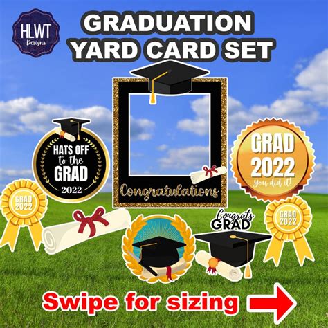 Graduation Selfie Photo Booth Frame Black And Gold 2022 Etsy