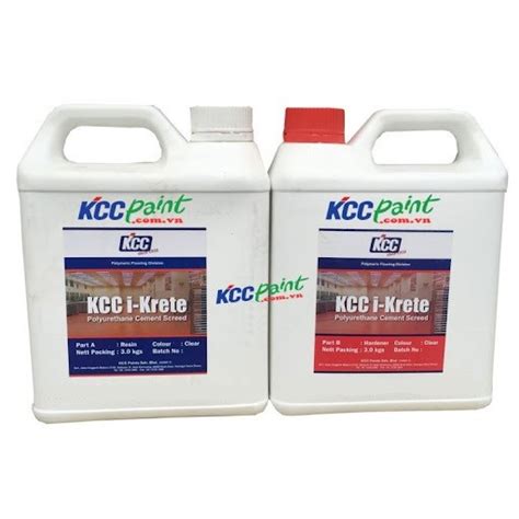 Sơn PU Ngoài trời KCC UT6581 màu vàng cam Sơn Epoxy Tín Phát