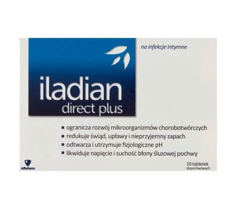 Iladian Direct Plus tabletki dopochwowe łagodzące objawy infekcji