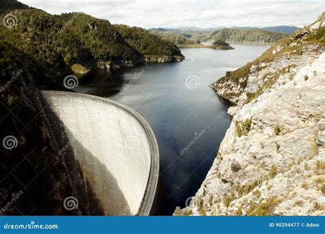 Gordon Dam Tasmania Australia Stock Image Image Of Construction