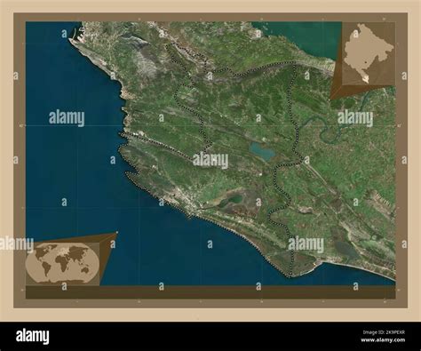 Ulcinj Municipality Of Montenegro Low Resolution Satellite Map