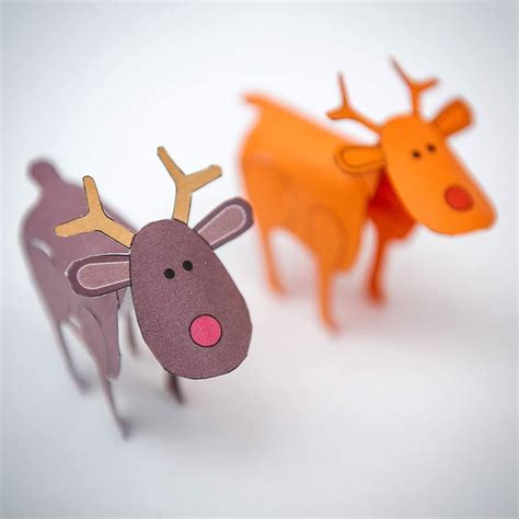 How To Make Papercraft Reindeer Easy And Festive Decorations Best