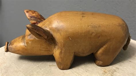 Holz Tier Geschnitzt Schwein Sau S Uli Antik Kaufen Auf Ricardo