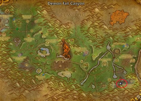 WoW Hidden Places And Secrets Demon Fall Canyon