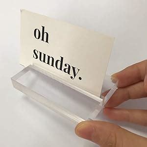 Highfree Pack Clear Acrylic Sign Holders Slotted Stands Name Place