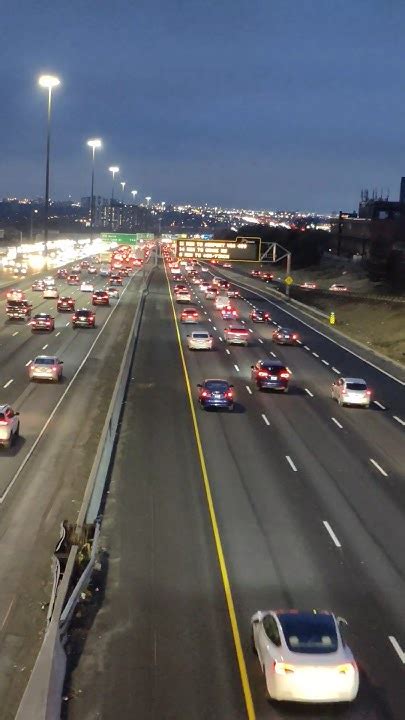 More Rush Hour 🚦 Traffic On Hwy 401keele St Toronto Canada Jan 122