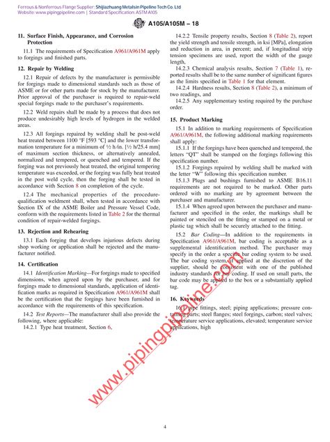 Astm A105 Equivalent Indian Standard 4