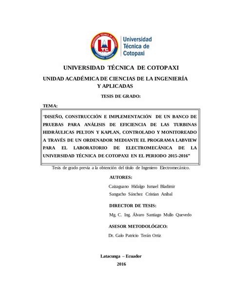 Pdf Universidad T Cnica De Cotopaxi Los Criterios Emitidos En El