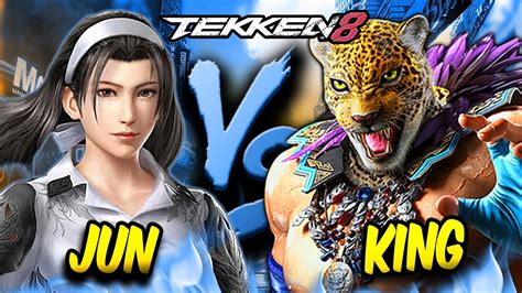 Epic Ranked Gameplay Tekken 8 CBT King Vs Jun Kazama YouTube