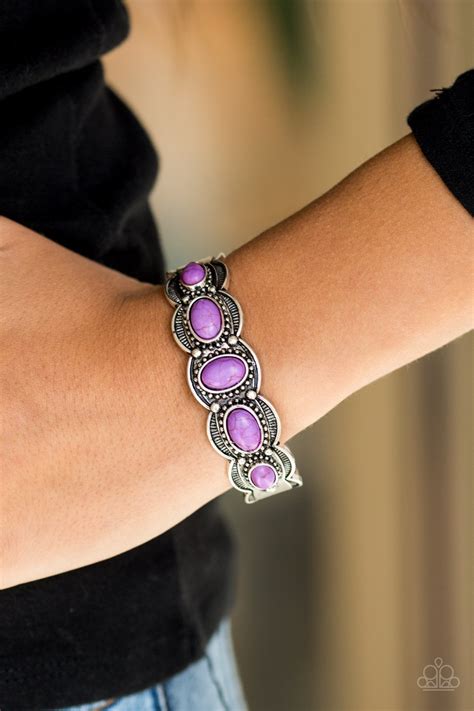 Desert Farer Purple Paparazzi Bracelet Jewelryblingthing