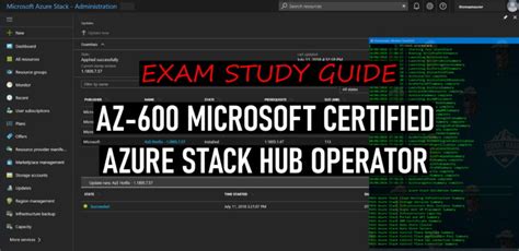 Passed Az 600 Azure Stack Hub Operator Associate Certification Exam Thomas Maurer