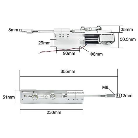 DIY Hubkolben Linearantrieb 12 V 24 V DC Getriebemotor Mit