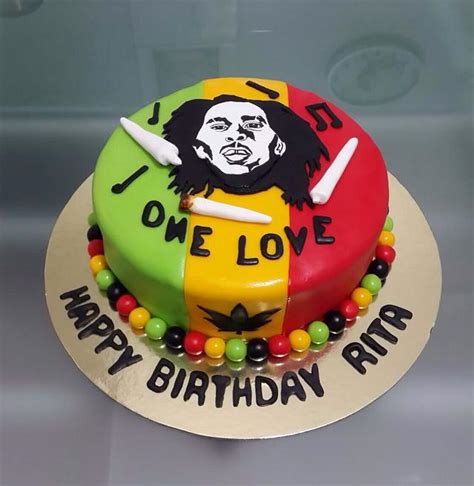 Bob Marley Themed Cake Decorated Cake By Kikandy CakesDecor