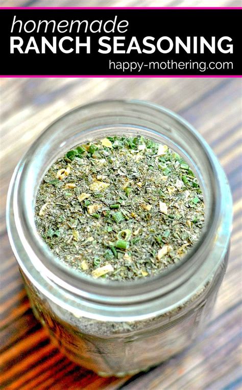 Homemade Ranch Seasoning Recipe Recipe In 2023 Homemade Ranch Seasoning Spice Mix Recipes