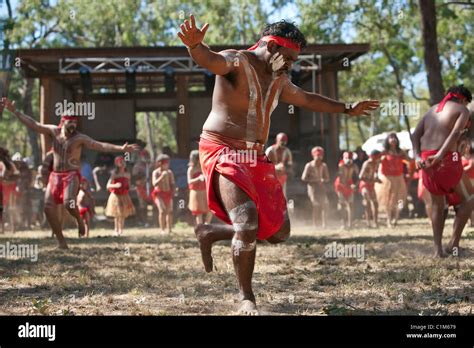 Indigenous Dancers At The Laura Aboriginal Dance Festival Laura