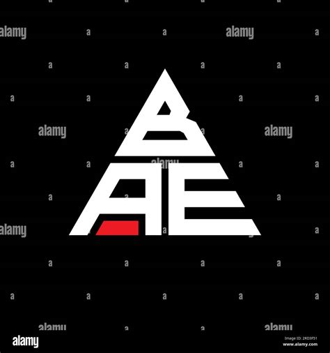 Bae Triangle Letter Logo Design With Triangle Shape Bae Triangle Logo