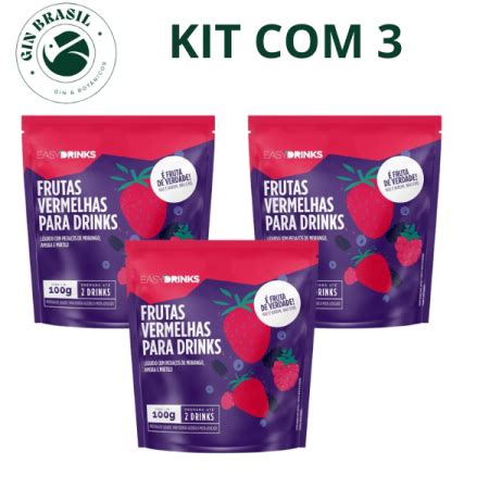 Kit Preparado De Bebidas Frutas Vermelhas By Easy Drinks G