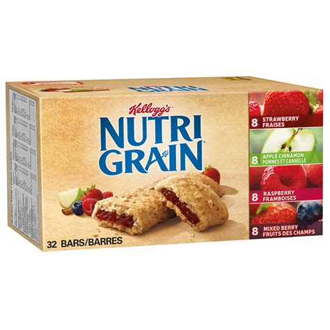 Kelloggs Nutri Grain Bars Variety Pack 32 Count 1180g Walmart Canada