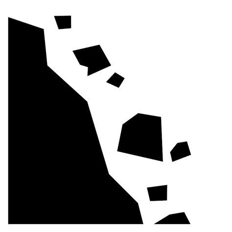 Falling Rocks Vector Svg Icon Svg Repo