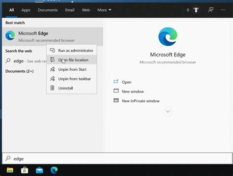 Cómo crear un acceso directo a Microsoft Edge en el escritorio en