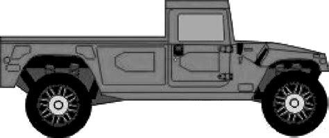 CAR Blueprints Hummer H1 Blueprints Vector Drawings Clipart And Pdf