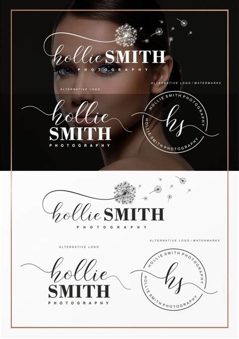 Watermark Logo Photography Logo Branding Package Signature | Etsy