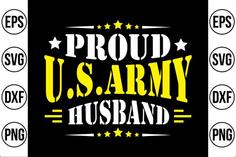 Proud Usarmy Husband Graphic By Craft Store · Creative Fabrica