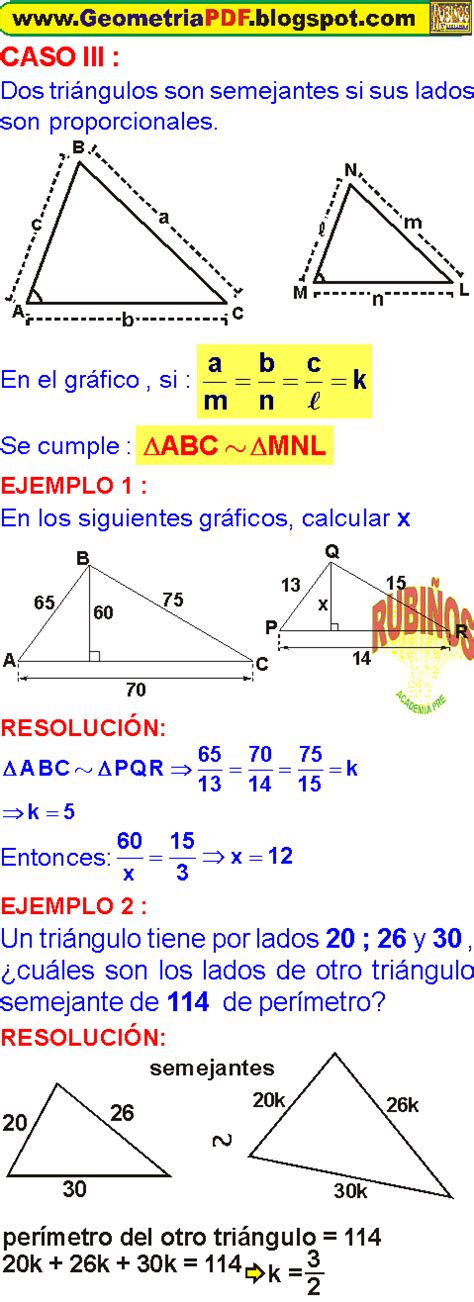 Ejercicios Resueltos Semejanza Images