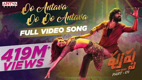 Oo Antava Mawa Oo Oo Antava Song Lyrics Pushpa Songs Allu Arjun Indravathi Chauhan Lyrics