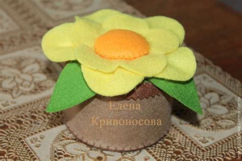 Мастер-класс: цветок-игольница из фетра: Мастер-Классы в журнале ...