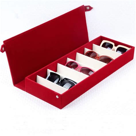 Box Organizer Sunglasses Eyeglasses Quality Case 8 Grids Storage