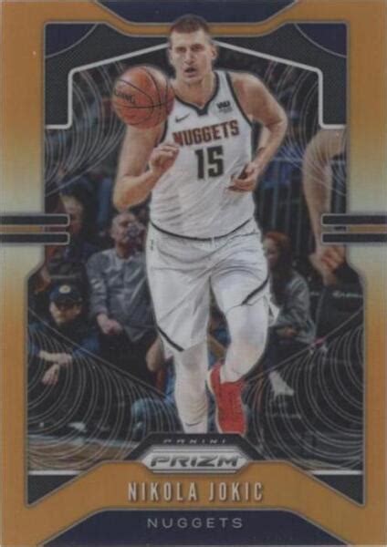 Panini Prizm Orange Prizm Nikola Joki For Sale