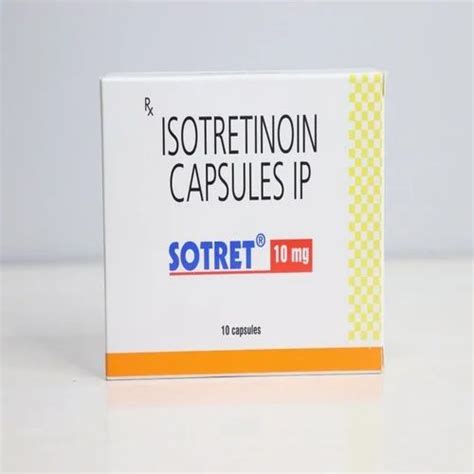 sotret isotretinoin capsules ip  clinichospital dose  mg