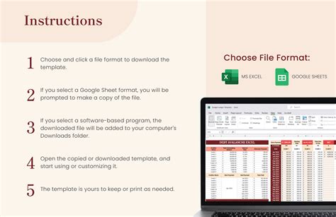 Debt Avalanche Excel Template in Excel, Google Sheets - Download ...