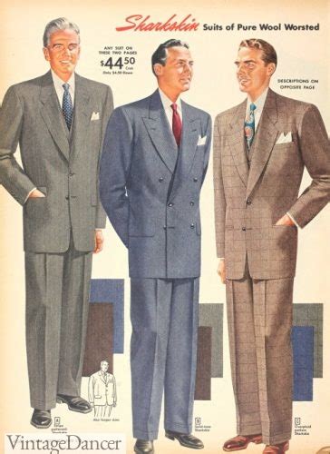 1950s Men S Fashion History For Business Attire