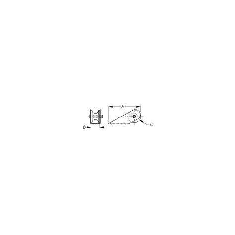 Stainless Bow Roller 1 34 I Canadian Marine Parts