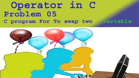 C Program For Swapping Two Numbersc Program To Swap Two Numbers Using Third Variableoperators