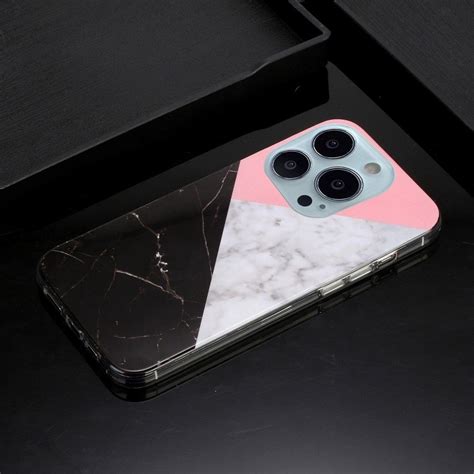 Ovitek TPU Marble Pattern Tri Color Marble Za IPhone 14 Pro