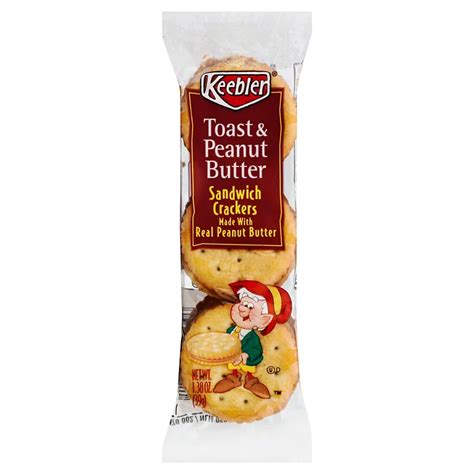 Keebler Toast And Peanut Butter Sandwich Crackers Shop Snacks And Candy