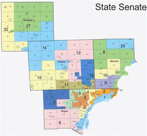 Michigan Redistricting Republican State Senate Map Passed Rrh Elections