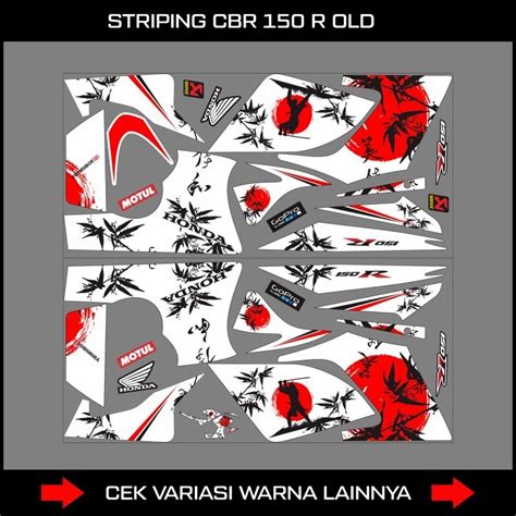 Decal Striping Honda Cbr R Old Semifull Custom Sticker Motorcycle