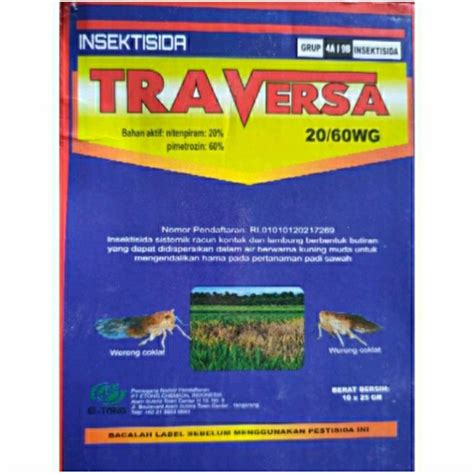 Jual Insektisida Wereng TRAVERSA 20 60 WG 25 Gram Shopee Indonesia