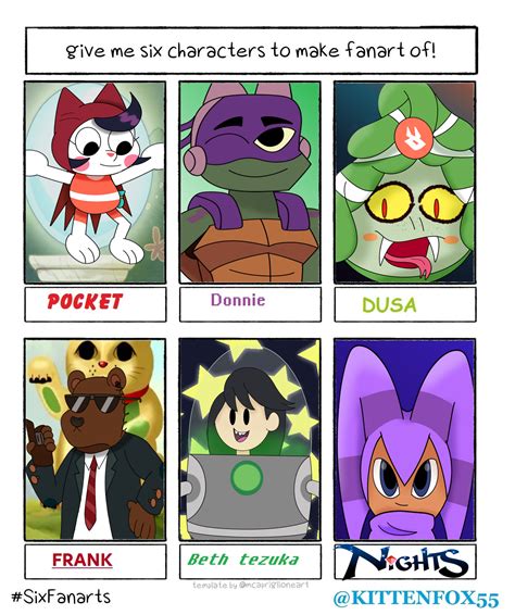 Six Fanarts Challenge Kitty Cat Fox 2021 By Catfox On Newgrounds