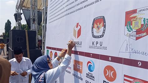 Jelang Pemilu 2024 Bawaslu Lampung Utara Gelar Deklarasi Damai